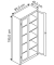 Stahlschrank 8920-055 S10118 lichtgrau, lichtblau, Acrylglas 93,0 x 40,0 x 195,0 cm, aufgebaut